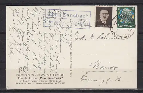 Deutsches Reich 1935 Nr 516 EF Ansichtskarte Dt.Reich EF 516