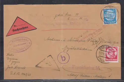 Deutsches Reich 1933 Nr MiF 480 489 Brief Dt.Reich MiF 480,489