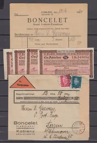 Deutsches Reich 1930 Nr MiF 414 415 Brief Dt.Reich MiF 414,415