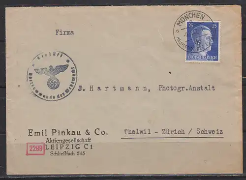 Deutsches Reich 1942 Nr EF 793 Brief Dt.Reich EF 793