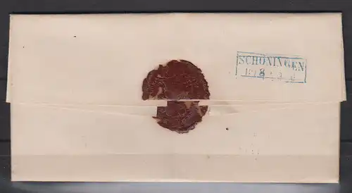 Altd. Braunschweig 1861 Brief Braunschweig Helmstedt