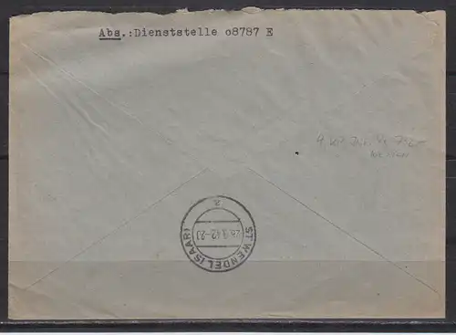 Deutsches Reich  Brief II.WK Feldpost 536
