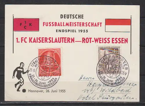 Bundesrep. Deutschland 1955 Nr Berlin 103 106 Sk + SSt Sonderstempel Bund SK 1955
