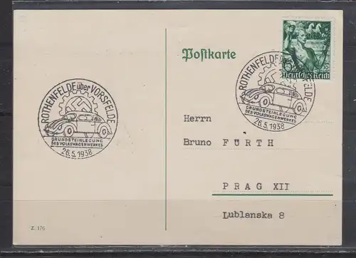 Deutsches Reich 1938 Brief Sonderstempel Dt.Reich EF 660