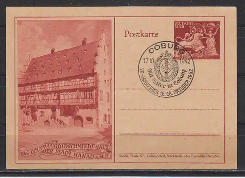 Deutsches Reich 1942 Nr GZS P 293 SSt Sonderstempel P 293 SSt