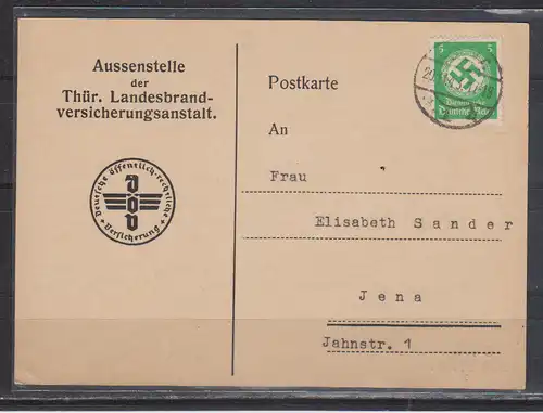 Deutsches Reich Dienstmarken 1943 Nr D 134 EF Brief D 134 EF