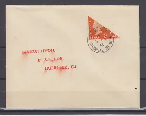 GB-Guernsey 1941 Nr II Brief Brief II.WK Guernsey II