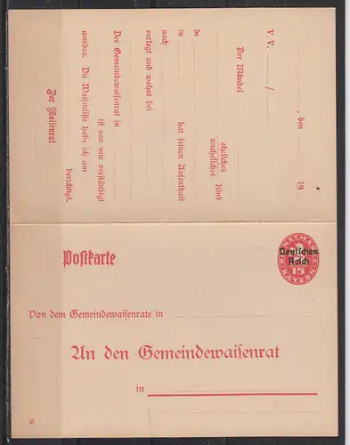 Deutsches Reich 1920 Nr GZS DPB 1 ** Postfrisch / ** Dt.Reich DPB 1**