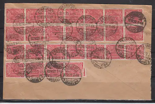 Deutsches Reich Dienstmarken 1922 Nr D 28 Brief Dt.Reich MeF D28