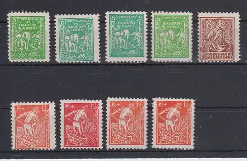 All. Bes. Sowj. Zone 1945 Nr 23/25 ** Postfrisch / ** SBZ 23/25 **