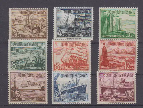 Deutsches Reich 1937 Nr 651/59** Postfrisch / ** Dt.Reich 651/59**