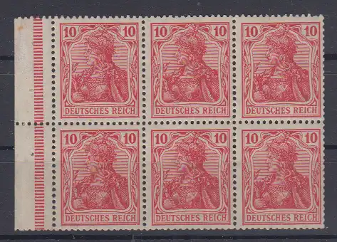 Deutsches Reich 1918 Nr Heftchenblatt 1IIA */** Postfrisch / ** Dt.Reich H-Bl. 1IIA */**
