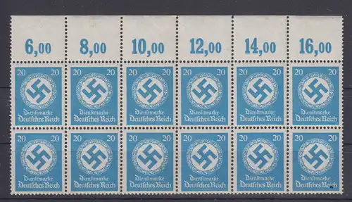 Deutsches Reich Dienstmarken 1934 Nr D 140 Platte ** Postfrisch / ** Dt.Reich D 140**