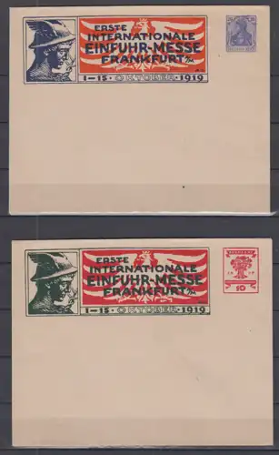 Deutsches Reich 1919 Nr PU 28+PU 46** Postfrisch / ** PU 28+46**