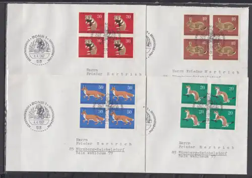 Bundesrep. Deutschland 1967 Nr 529/32 (4) FDC Ersttagssonderstempel Bund 529/32 FDC