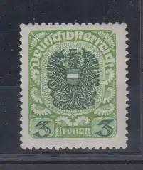 Österreich 1921 Nr 316xc ** Postfrisch / ** Österreich 316xc **