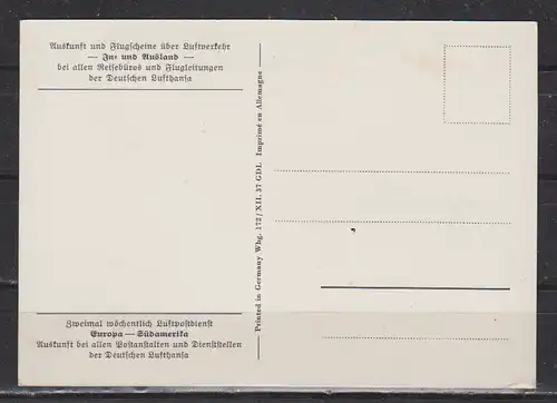 Deutsches Reich 1933 Postfrisch / ** Dt.Reich Lufthansa