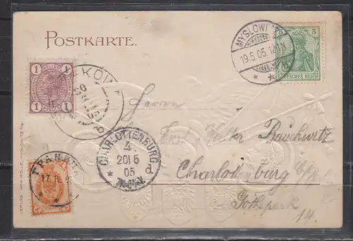 Deutsches Reich 1905 Nr 70 Ansichtskarte Dt.Reich 70