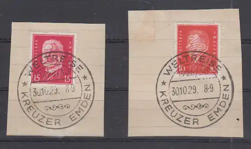 Deutsches Reich 1929 Nr 413 414 Sonderstempel Dt.Reich 413,414