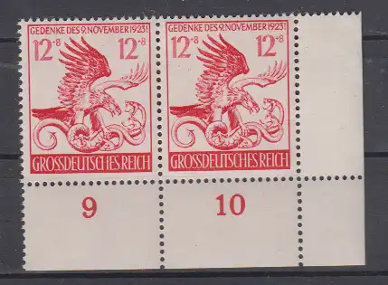 Deutsches Reich 1944 Nr 906 PF I ** Postfrisch / ** Dt.Reich 906-I **