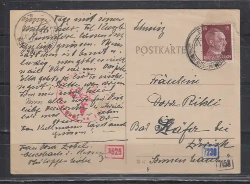 Deutsches Reich 1944 Nr 789 EF Brief Dt.Reich 789 EF