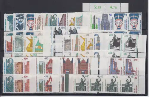 Bundesrep. Deutschland 1987-1995 Nr aus 1987 bis 1811 Postfrisch / ** Bund SWK Partie