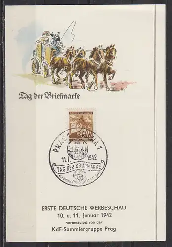 Bes. 2. Wk. Böhmen/M. 1942 Nr 64 Schmuckblatt II.WK B&M 64