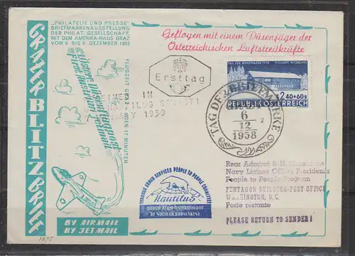 Österreich 1958 Nr 1058 Brief ÖS 1058 SU