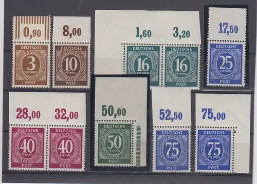 All. Bes. Gem.-Ausg. 1946 Nr 913-934** Postfrisch / ** Kontrollrat 913-934