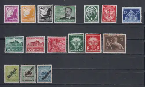 Deutsches Reich 1934 Nr aus 534 bis 699 * Falz / Gummimängel / * Dt.Reich 534-699*