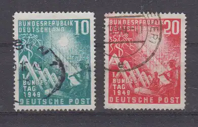 Bundesrep. Deutschland 1949 Nr 111/12 o Rundstempel (Datum und/oder Ort klar) Bund 111/12 o
