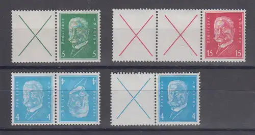 Deutsches Reich 1928 Nr W 27 * Falz / Gummimängel / * Dt.Reich W 27.1 *