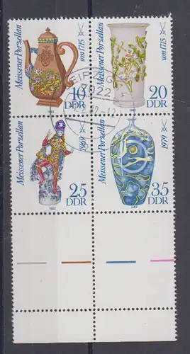 DDR 1982 Nr 2667/70 L o Rundstempel (Datum und/oder Ort klar) DDR 2667/70 L o