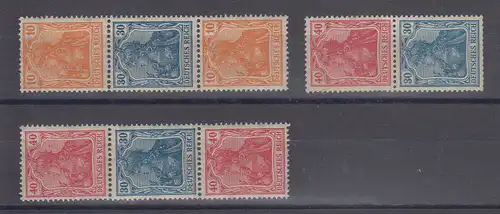 Deutsches Reich 1921 Nr Zusammendrucke S 16 S29 S30 ** Postfrisch / ** Dt.Reich S16,29,3o **