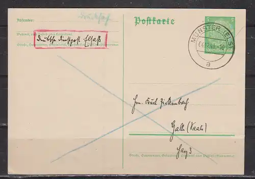 Bes. 2. Wk. Elsaß 1940 Nr Dt.Reich P 225 o Brief Dt.Reich/Elsaß P 225 o