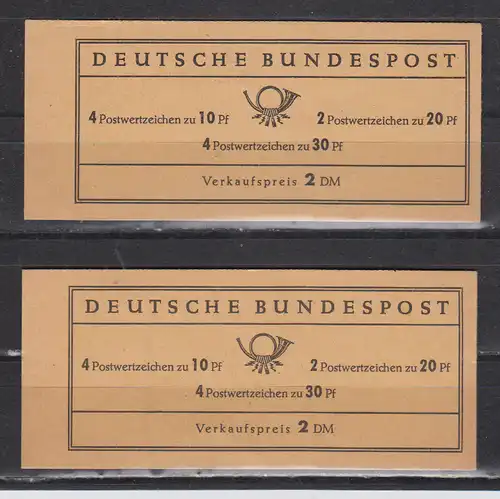 Bundesrep. Deutschland 1967 Nr MH 12buI RLV II+III ** Postfrisch / ** Bund MH 12buI