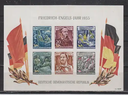 DDR 1955 Nr Block 13 ** Postfrisch / ** DDR Bl. 13**