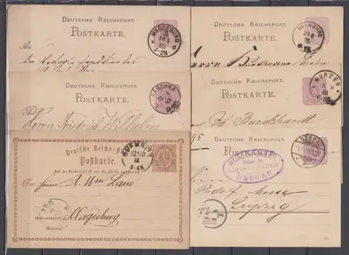 Deutsches Reich 1874-1889 Nr ab P1 o Gestempelt (Posten) ab P 1 o