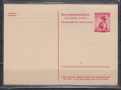 Österreich 1951 Nr GZS P 344** Postfrisch / ** Österreich P 344**