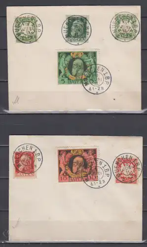 Altdeutschland Bayern 1911 Nr 92/93 FDC Brief 92/93FDC