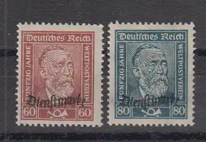 Deutsches Reich 1924 Nr Diensz 112+113 ** Postfrisch / ** Dt.Reich D112/13 **