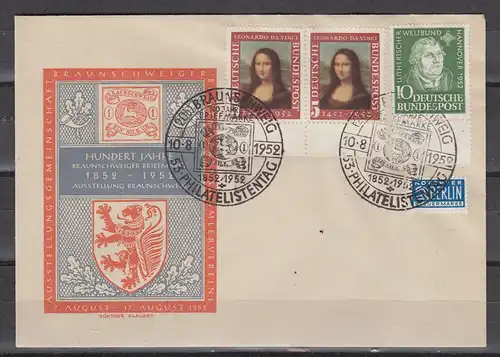 Bundesrep. Deutschland 1952 Nr 2x148 149 SSt Brief Bund 2x148,149