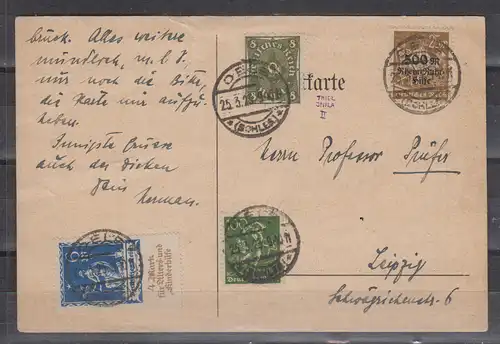 Deutsches Reich 1923 Nr 229II Brief 229II