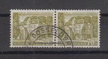 Berlin (West) 1954 Nr 123 Paar o Eckstempel/Wellenstempel Berlin 123 Paar o
