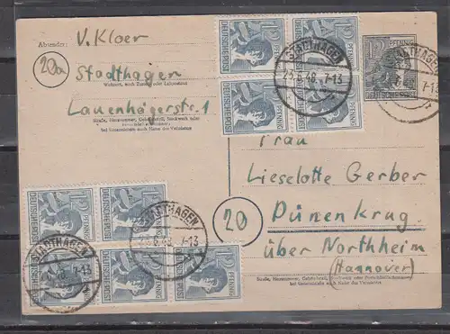 All. Bes. Gem.-Ausg. 1948 Nr P 962 10-Fach Brief P 962 10-Fach