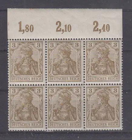Deutsches Reich 1902 Nr 69 ** Platte (6) Postfrisch / **
