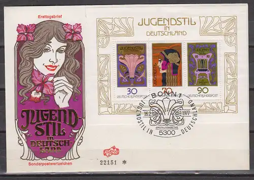 Bundesrep. Deutschland  Nr Block 14 PF I FDC Ersttagsblatt