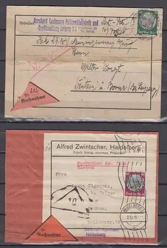 Deutsches Reich 1935 ,1942 Nr EF 525 526 Brief