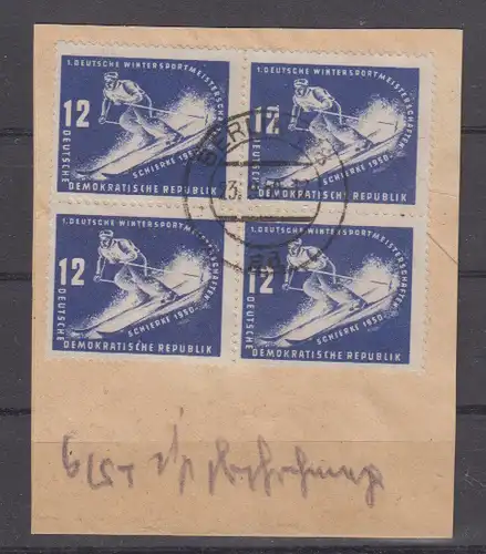 DDR 1950 Nr 246 (4) o Briefstück