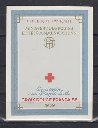 Frankreich 1959 Nr MH 1270/71 ** Postfrisch / **